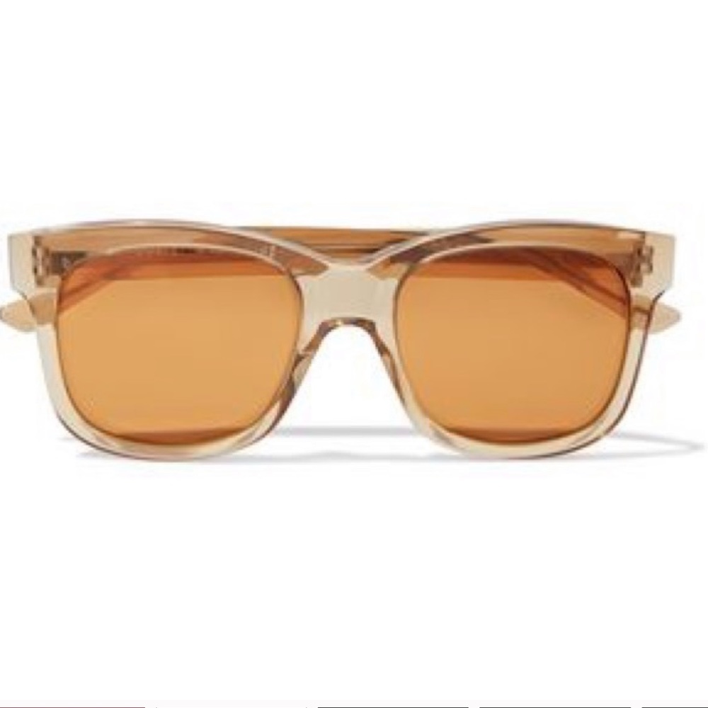 CHRISTOPHER KANE MIRRORED SUNGLASSES IN SAFFRON